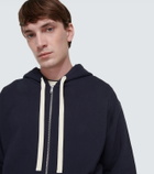Jil Sander Logo cotton hoodie