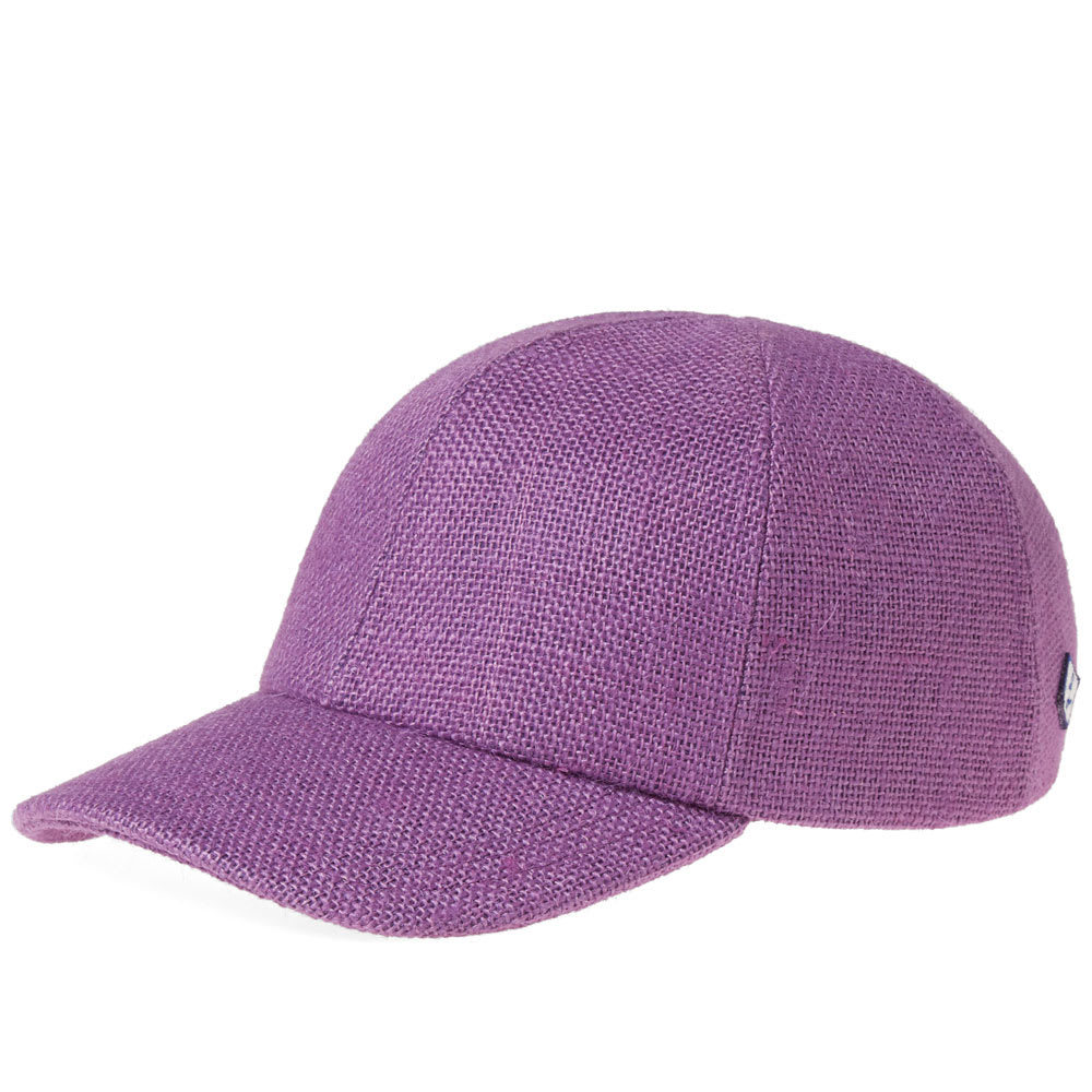 Larose Paris Burlap Baseball Cap Purple Larose