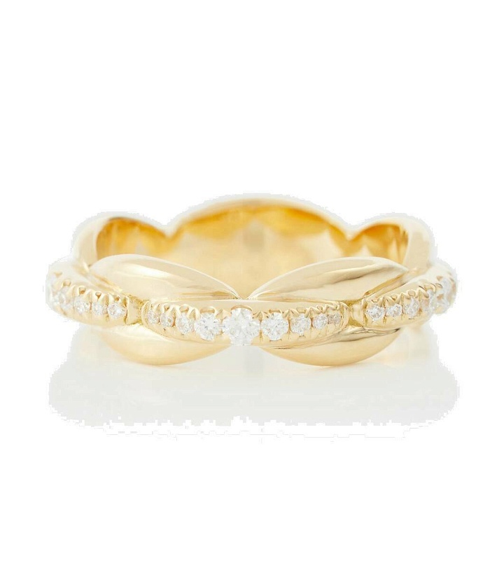 Photo: Melissa Kaye Ada 18kt gold ring with diamonds