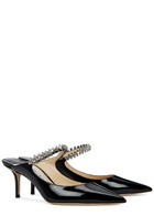 Jimmy Choo Bing 65 Embellished Leather Mules Black
