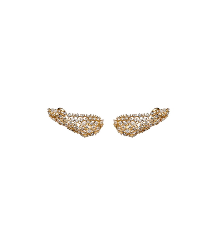 Photo: Ananya Scatter 18kt gold earrings with diamonds