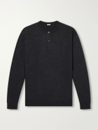 A.PRESSE - Wool Henley Sweater - Gray