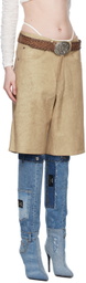 Guess Jeans U.S.A. Beige Cracked Shorts
