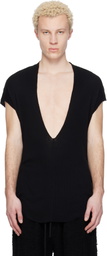 Julius Black Neck Slit T-shirt