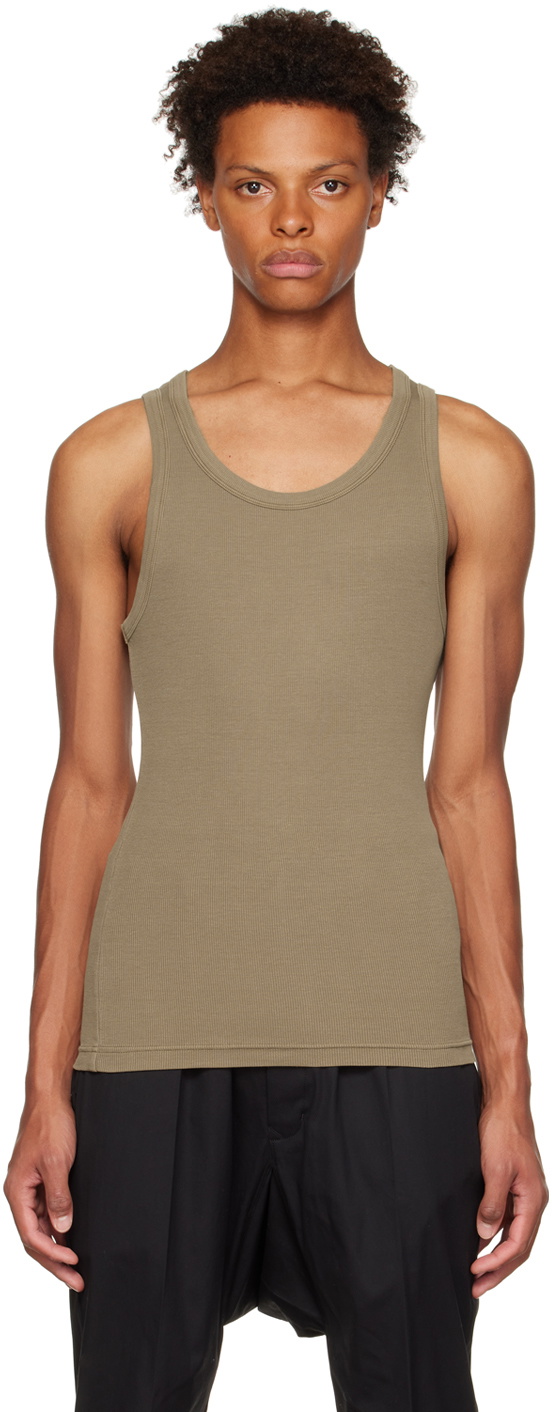 Entire Studios Khaki Rib Tank Top Entire Studios