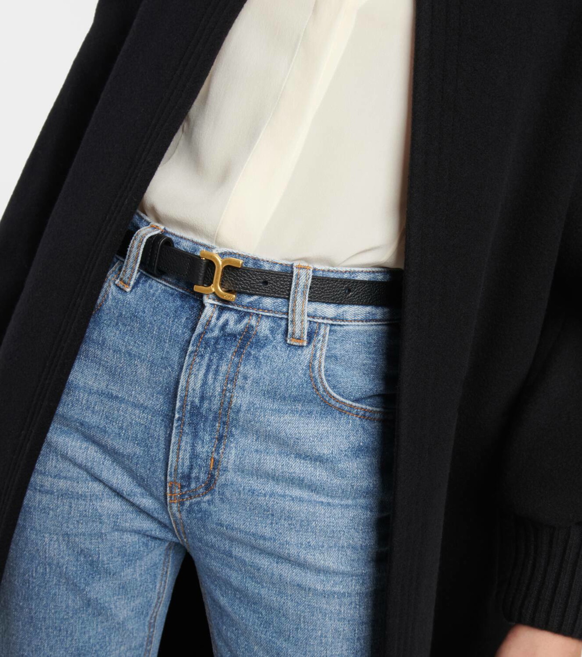 Chloé Marcie 10cm leather belt