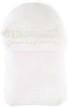 Versace Baby White & Pink Patchwork Print Nest Sleeping Bag