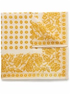 Anderson & Sheppard - Floral-Print Cashmere Pocket Square