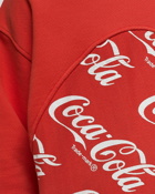 Erl Coca Cola Swirl Hoodie Knit Red - Mens - Hoodies