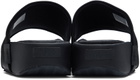 Y-3 Black Leather Slides
