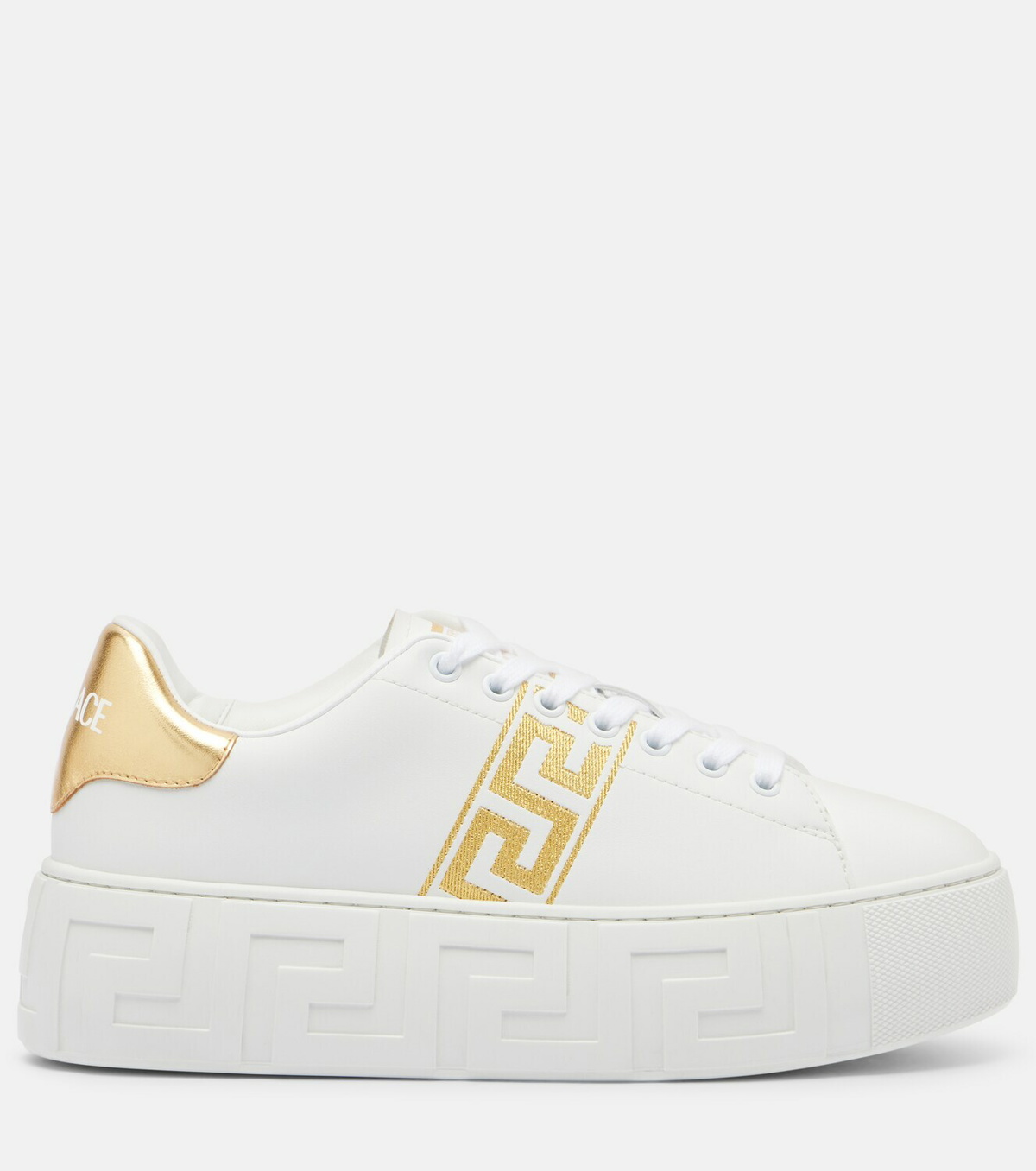 Versace Greca embroidered sneakers
