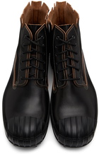 Maison Margiela Black Fringe Ankle Boots