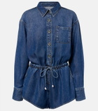 Self-Portrait Denim romper
