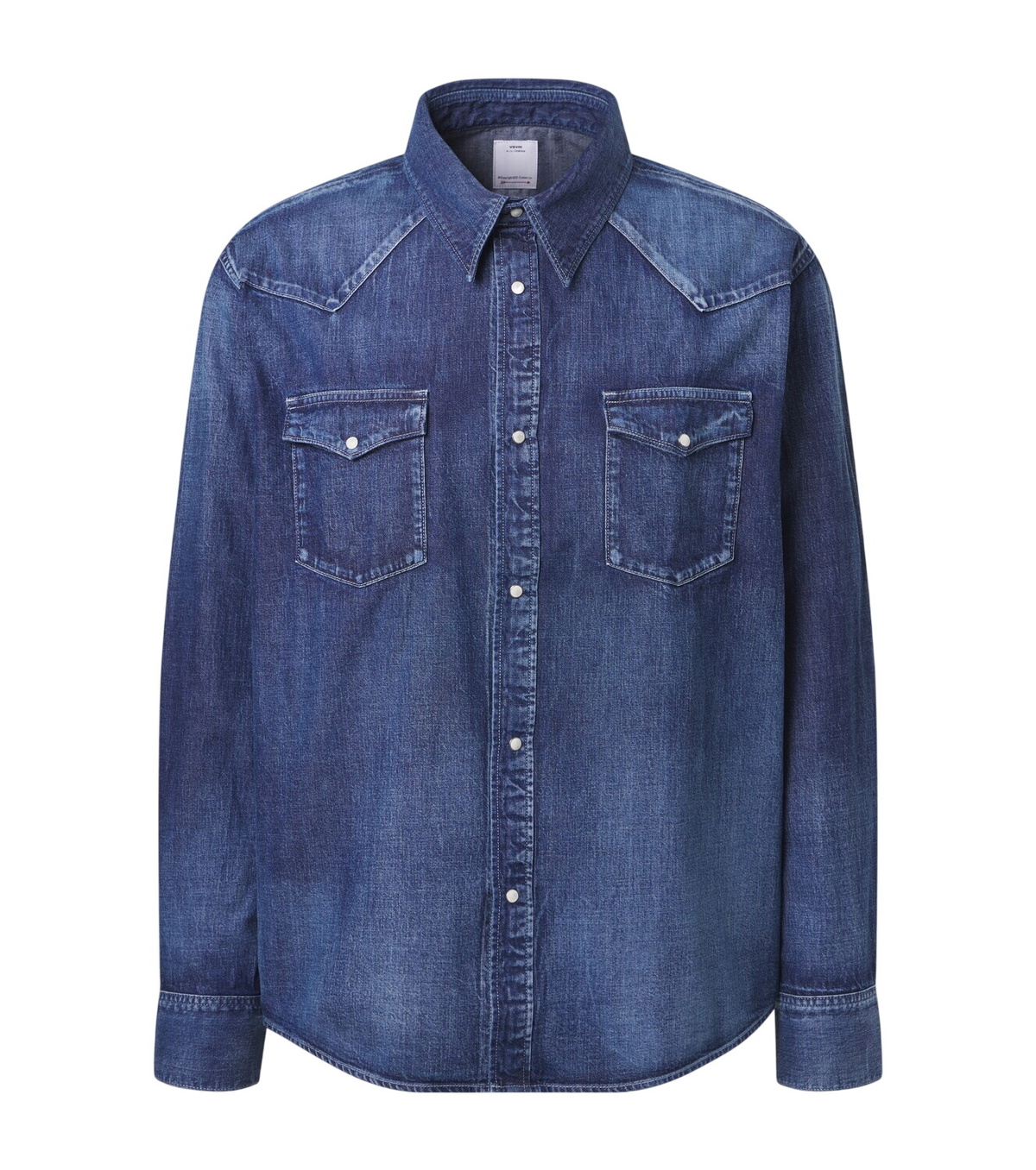 Visvim Men's Social Sculpture 05 Damaged-42 Jeans in Blue Visvim