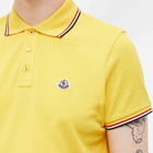 Moncler Men's Classic Logo Polo Shirt in Yellow