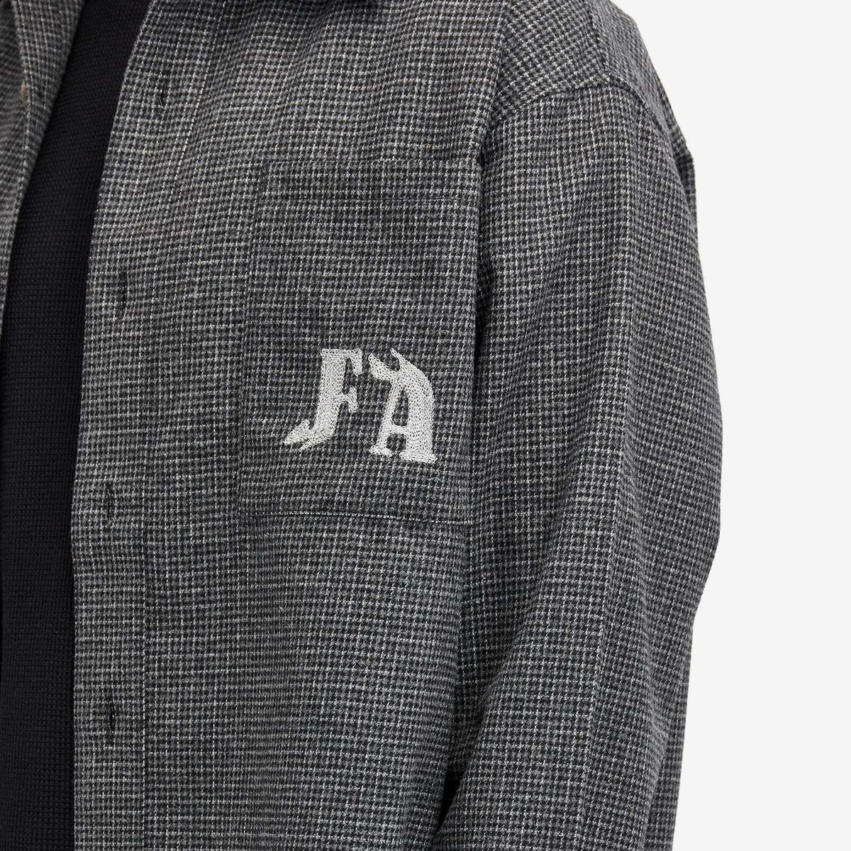 Fucking Awesome Men's Wool Flannel Shirt in Shadow Fucking