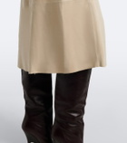 Vince Suede midi skirt