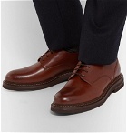 Brunello Cucinelli - Leather Derby Shoes - Men - Brown