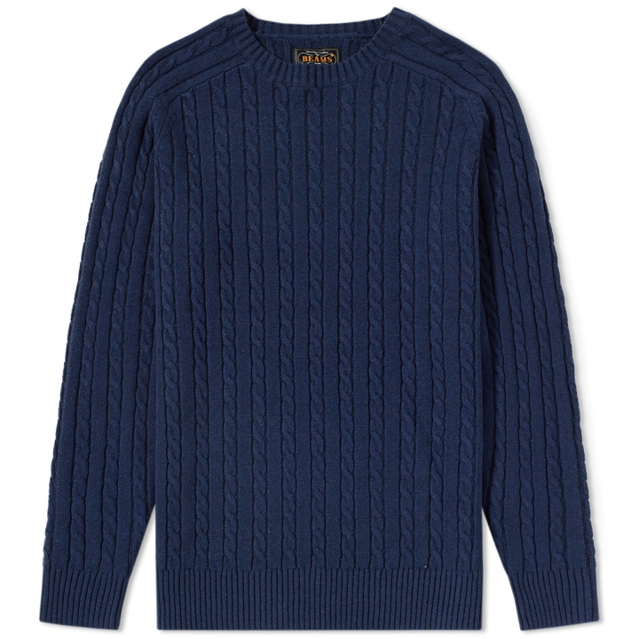 Photo: Beams Plus Cable Crew Knit