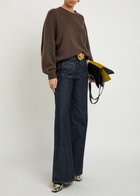 Khaite Delmonico Wide-leg cut Denim Jeans Indigo