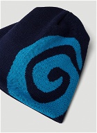 Swirl Beanie Hat in Blue