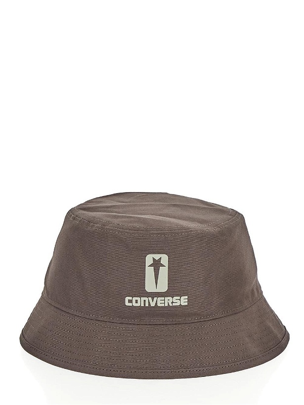 Photo: Rick Owens Drkshdw X Converse Logo Bucket Hat