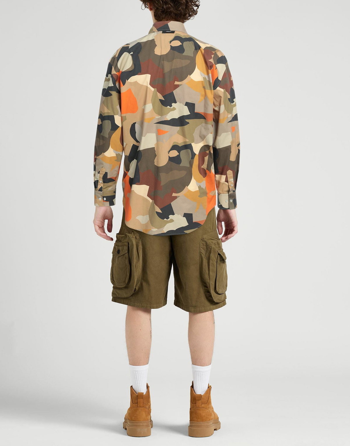 Msgm Mens Shirt in Brown