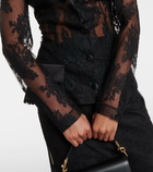 Dolce&Gabbana Satin-trimmed lace jacket