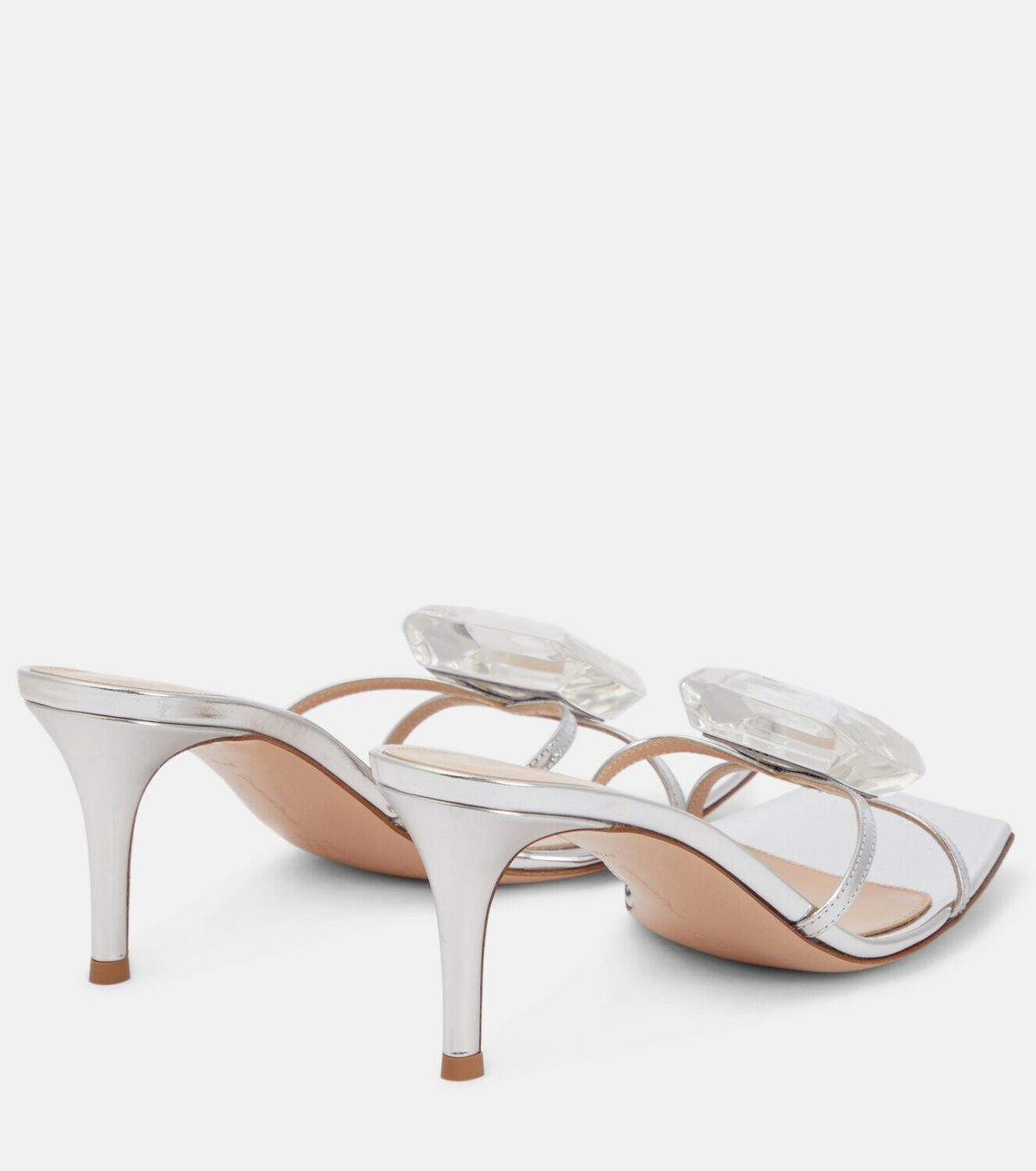 Gianvito Rossi Jaipur embellished leather mules Gianvito Rossi