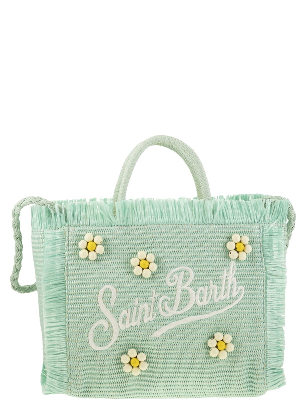 Photo: MC2 Saint Barth Colette - Straw-effect Bag With Embroidered Logo