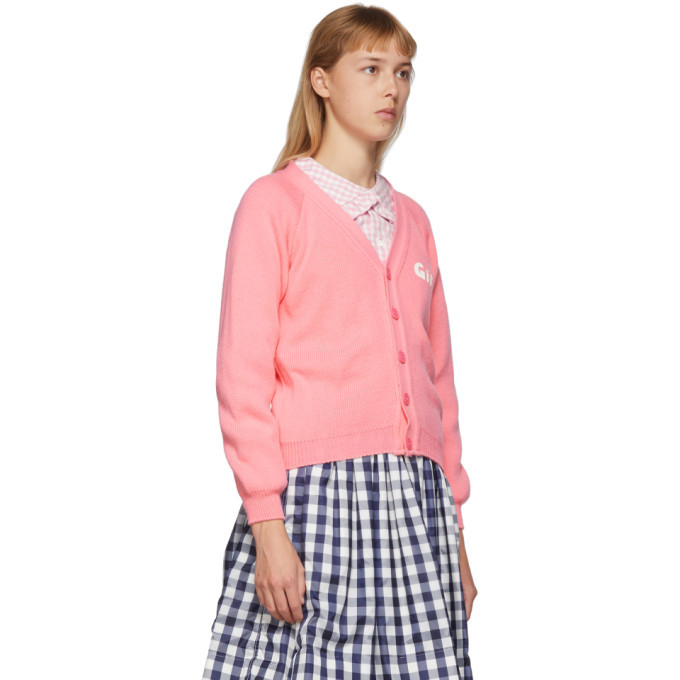 Comme des Garcons Girl Pink Lochaven Of Scotland Edition Girl Cardigan