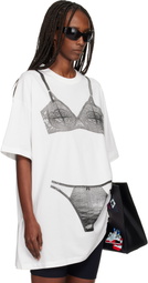 VAQUERA Off-White Trompe L'Oeil Tall T-shirt