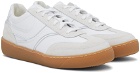Dries Van Noten Off-White Leather Sneakers