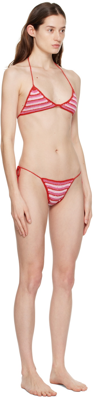 Akoia Red & Pink Twiggy Bikini