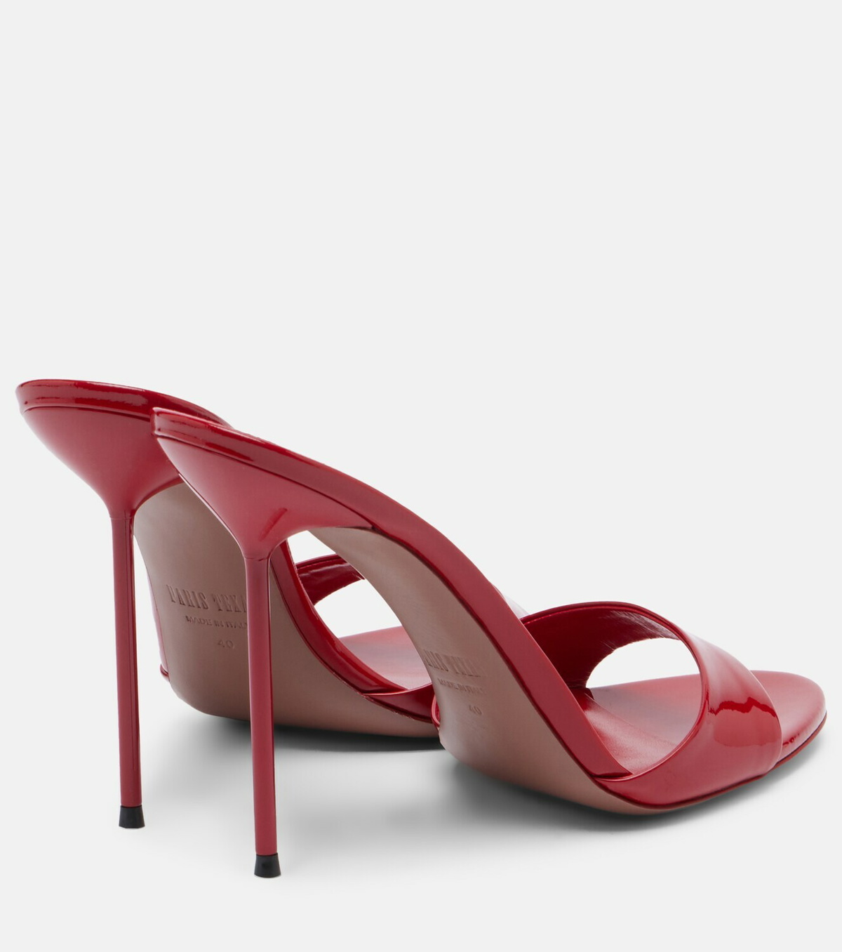 Paris Texas Lidia patent leather mules