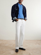 John Smedley - Bill Nighy Merino Wool Polo T-Shirt - Blue