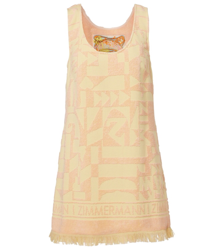 Photo: Zimmermann Solstice Towelling cotton terry minidress