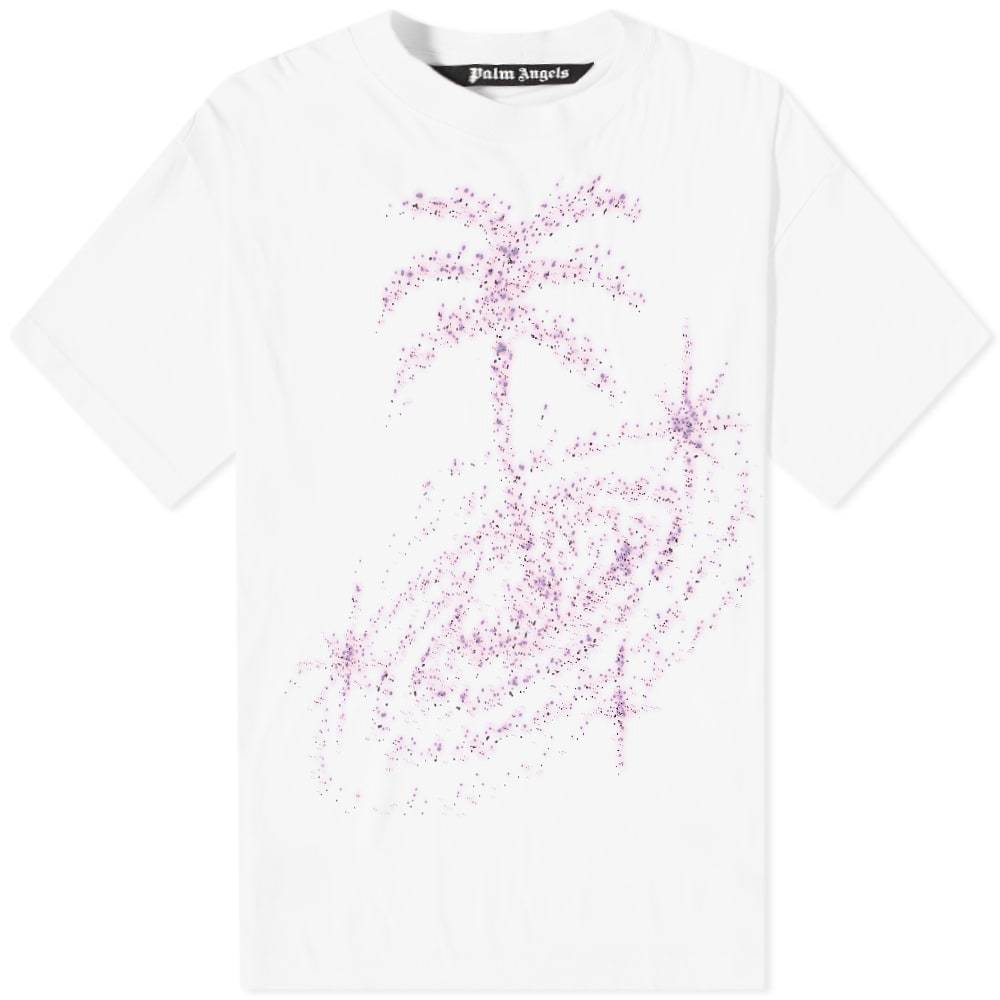 Palm Angels Oversized Glitter Palm Tee Palm Angels