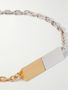 Bottega Veneta - Gold Vermeil and Sterling Silver Chain Bracelet - Silver