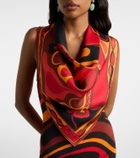 Pucci Manuba silk twill foulard scarf