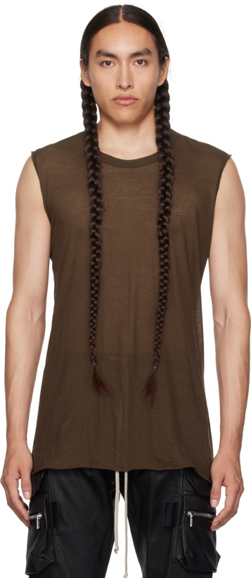 Photo: Rick Owens Brown Basic T-Shirt