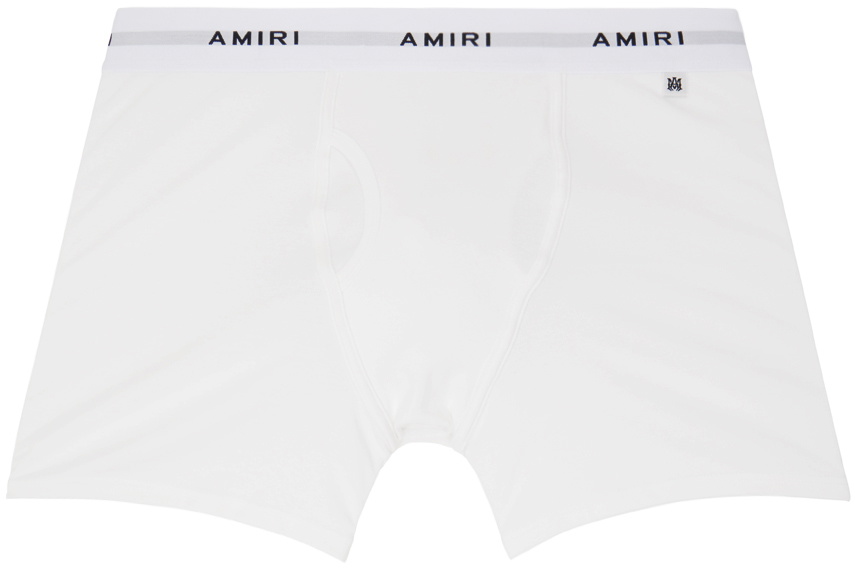 AMIRI Two-Pack White Logo Patch Boxer Briefs