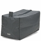 HAY Grid Wash Bag - Medium in Dark Blue 