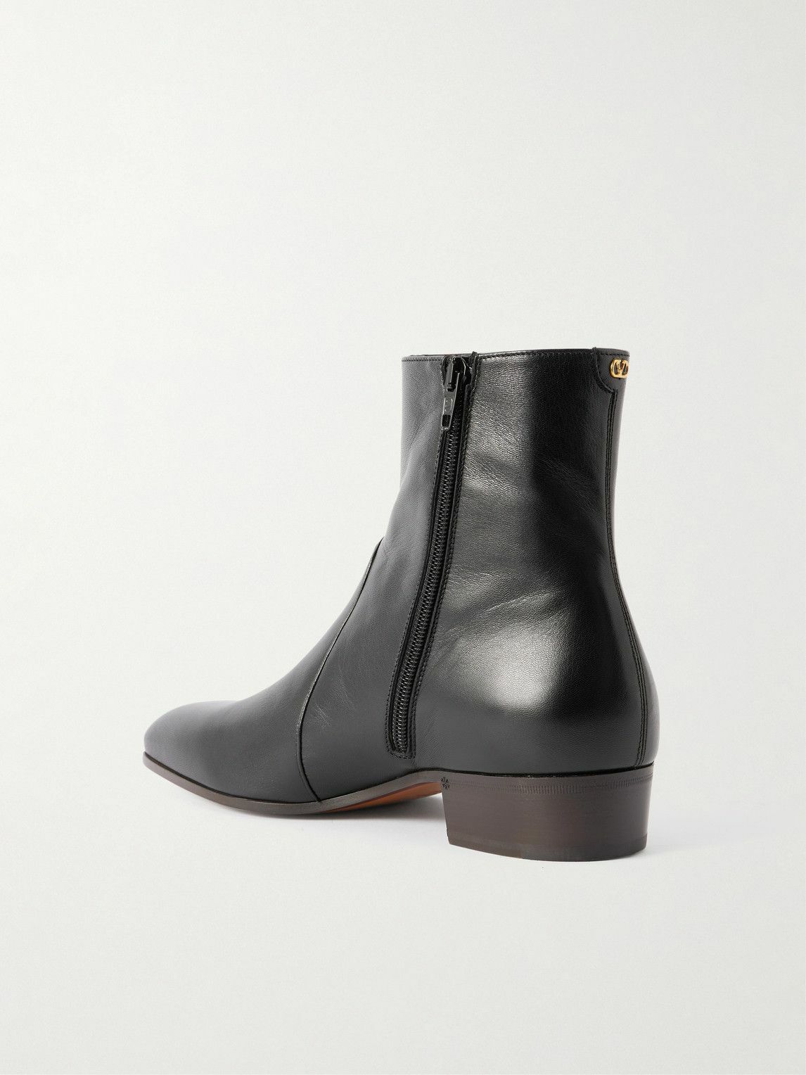 Valentino Garavani - Leather Boots - Black