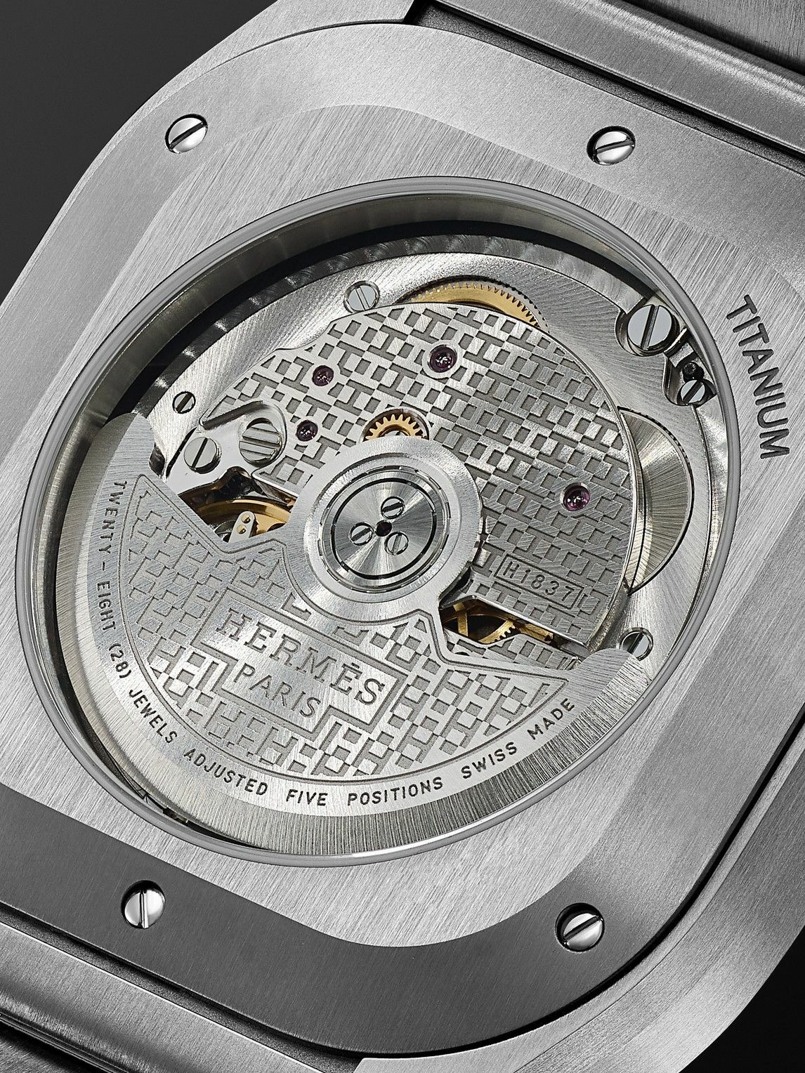 Photo: Hermès Timepieces - H08 Automatic 39mm Titanium Watch, Ref. No. 049427WW00