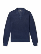 Onia - Linen Polo Shirt - Blue