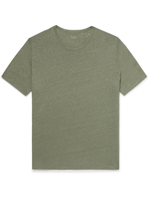 Photo: Hartford - Linen-Jersey T-Shirt - Green