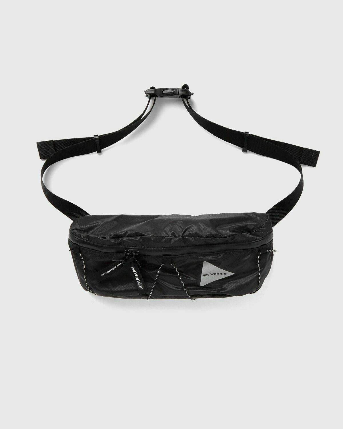 And Wander Sil Waist Bag Grey Messenger & Crossbody Bags
