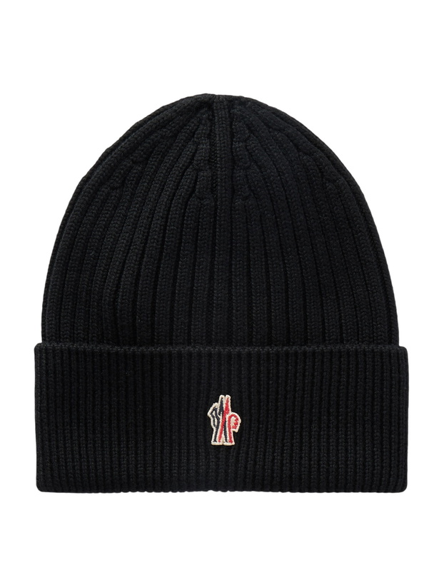 Photo: Moncler Grenoble - Logo-Appliquéd Ribbed Virgin Wool Beanie