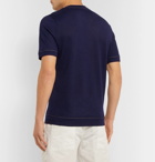 Brunello Cucinelli - Linen and Cotton-Blend T-Shirt - Navy